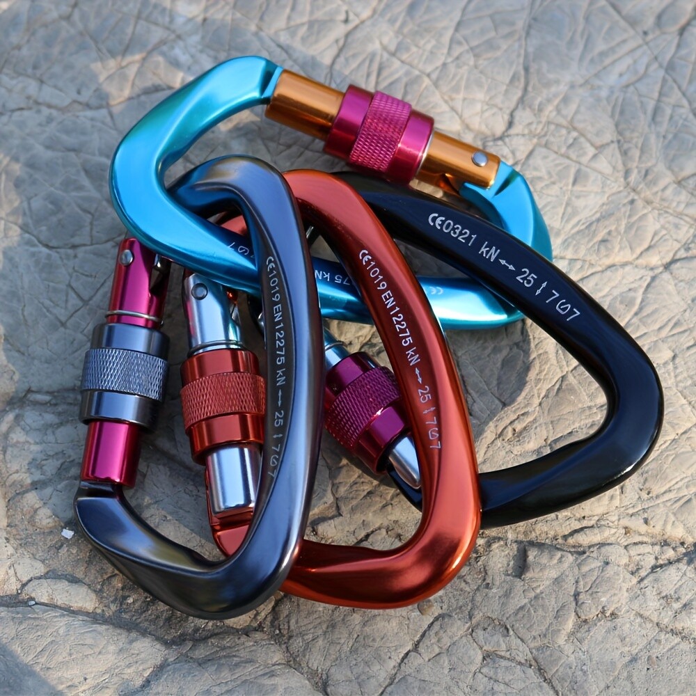 12/25 KN Heavy Duty Locking Carabiner Rock Climbing Hook Big Tree Rigging Swing