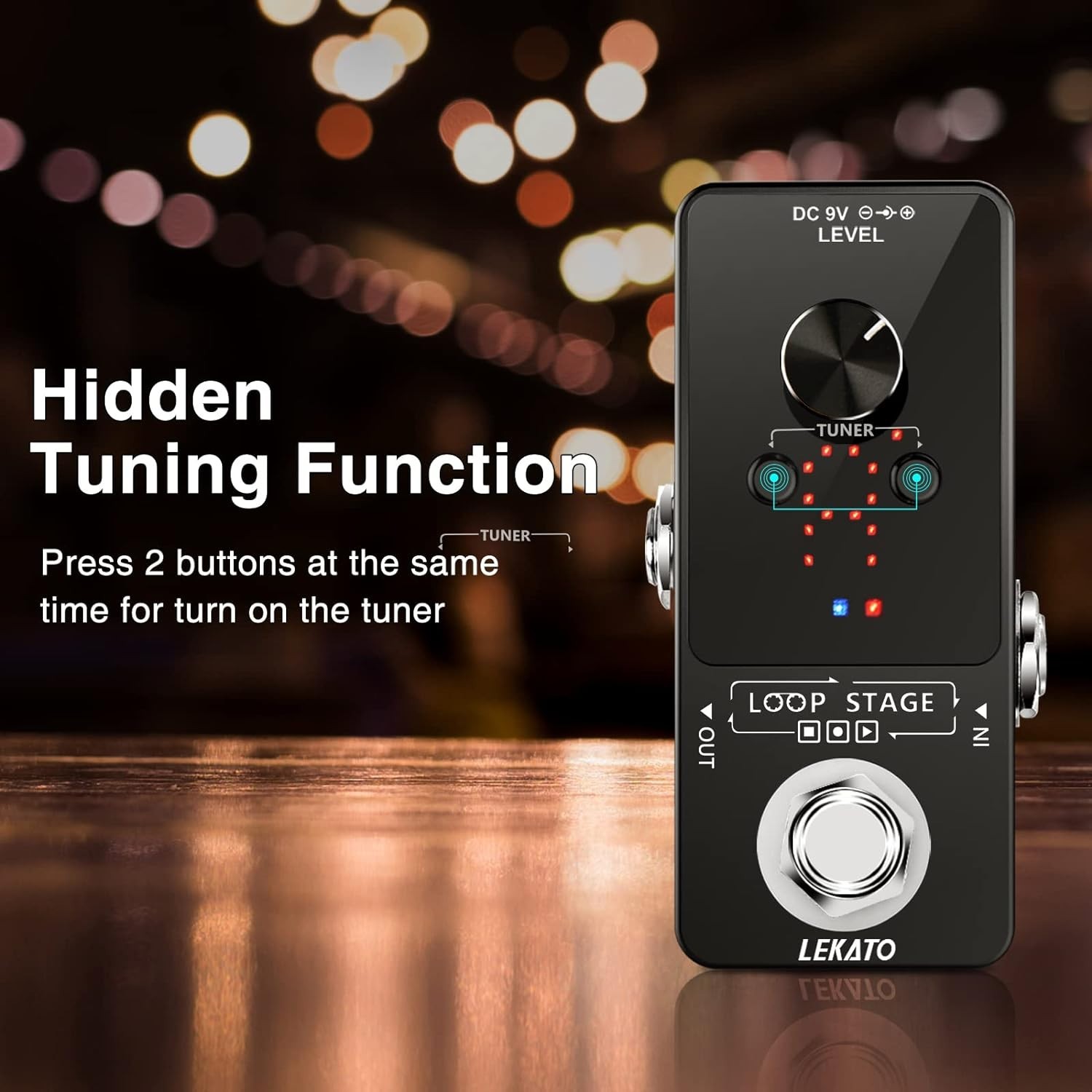 Electric Guitar Looper with Built-in Tuner - 9 Loops for Endless Creativity