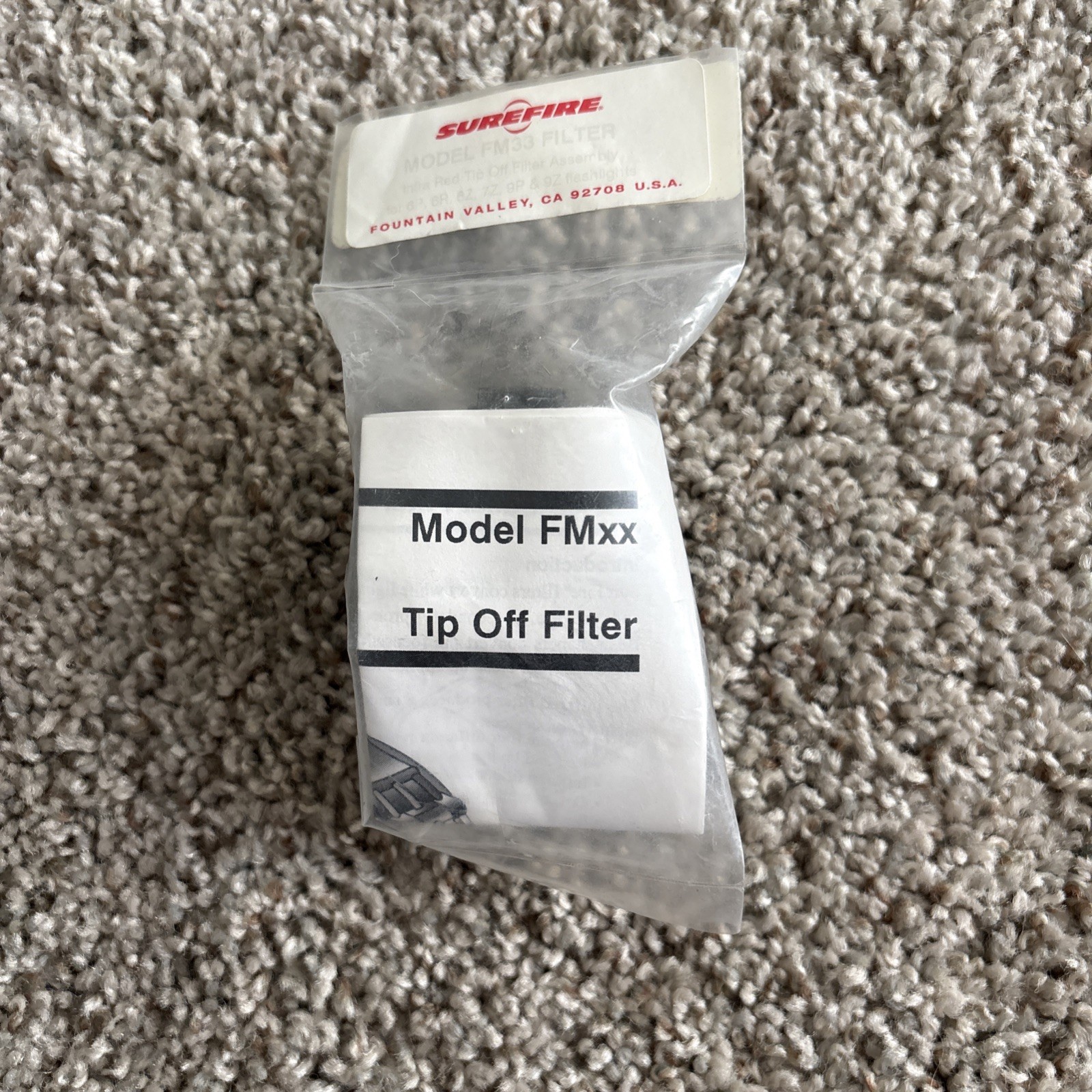 Surefire FM33 Infrared Tip-Off Flashlight Filter