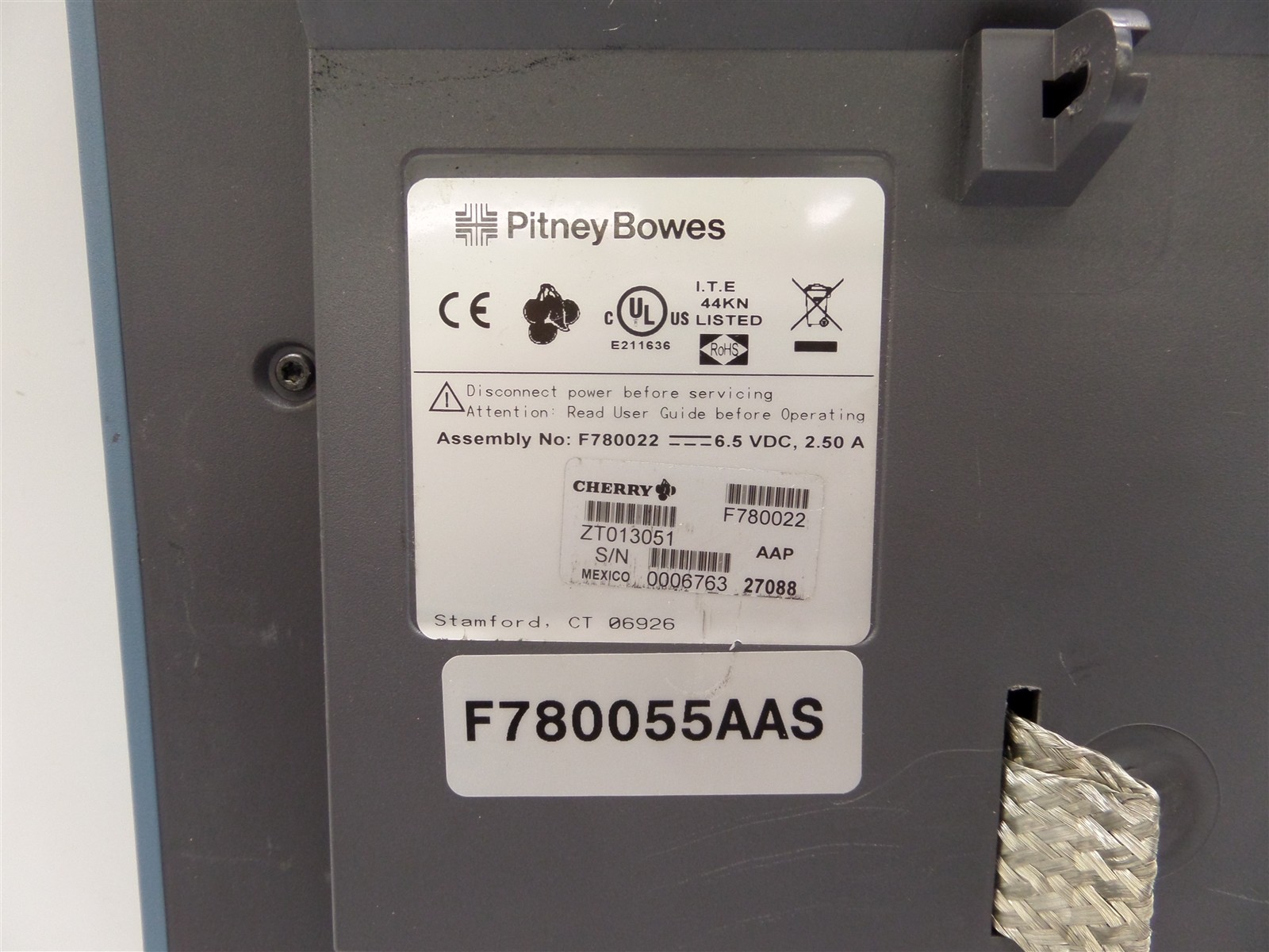 Pitney Bowes F780022 Display Control Panel for FastPac Document Printer