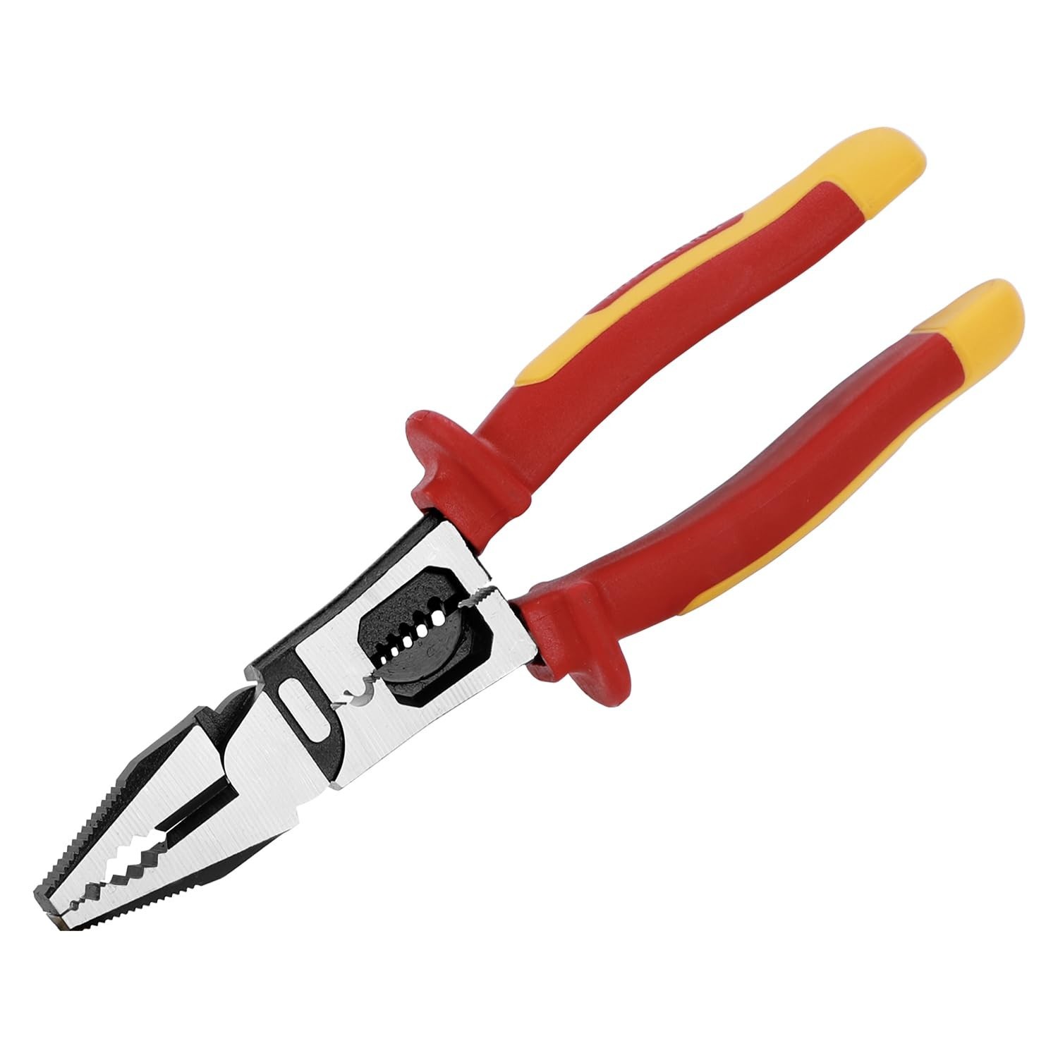 9 Inch 1000V Insulated Linesmans Pliers, Multipurpose Insulated Electrician C...