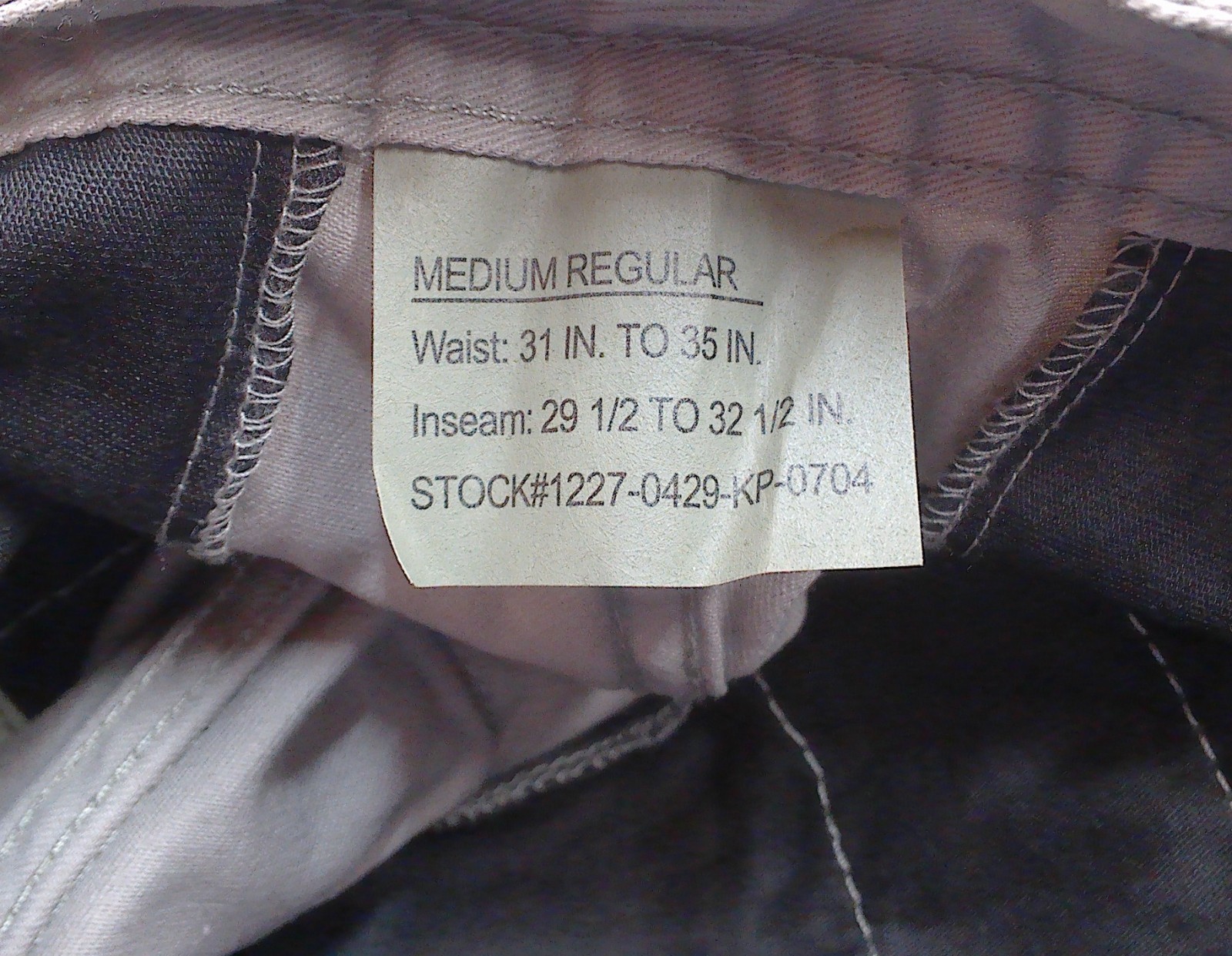 Rothco Mil-Spec Tactical Grey BDU Cargo Pants Trousers Size Medium Regular