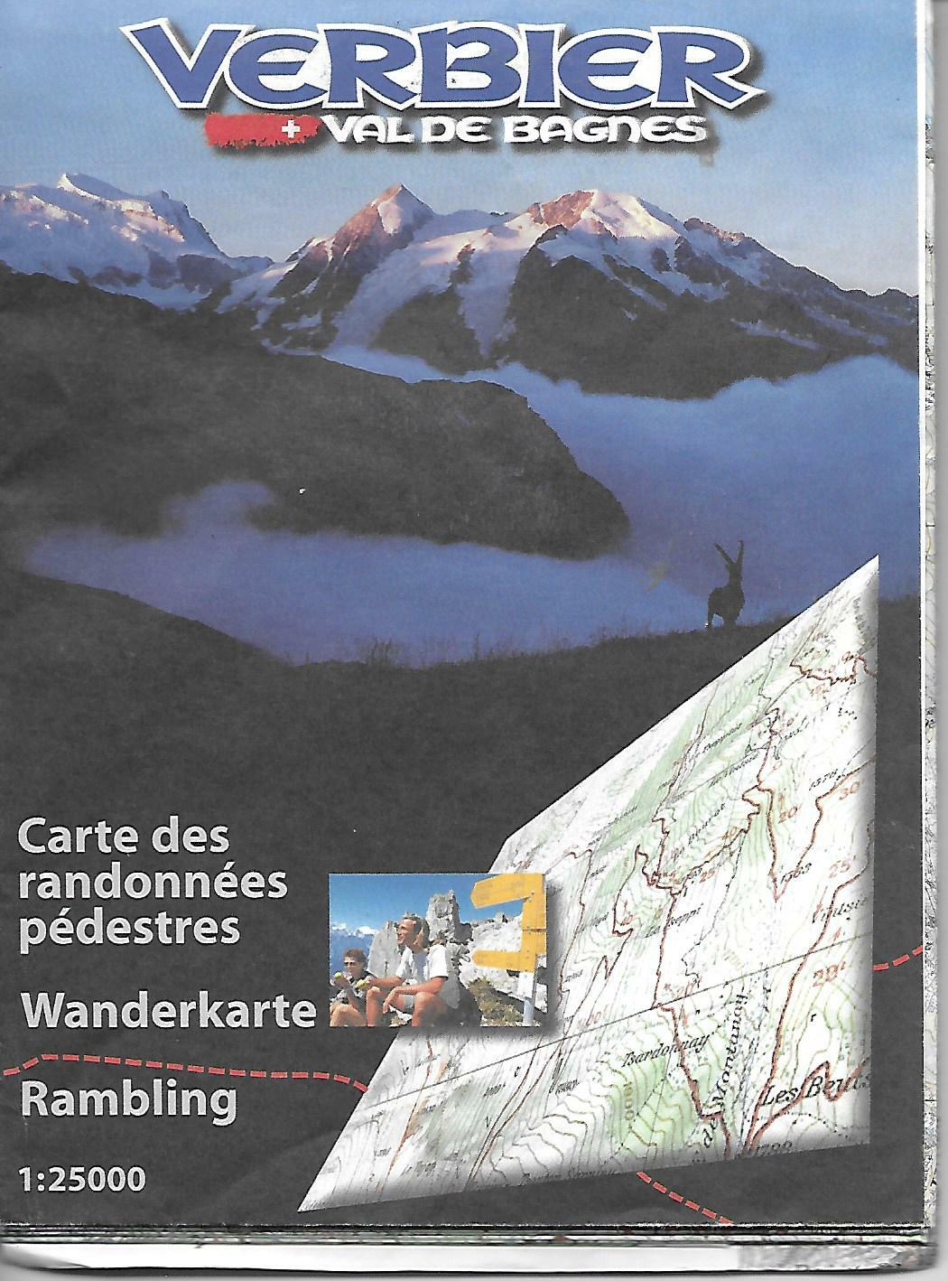 Map of Randonnee, Switzerland, by Verbier Val de Bagnes