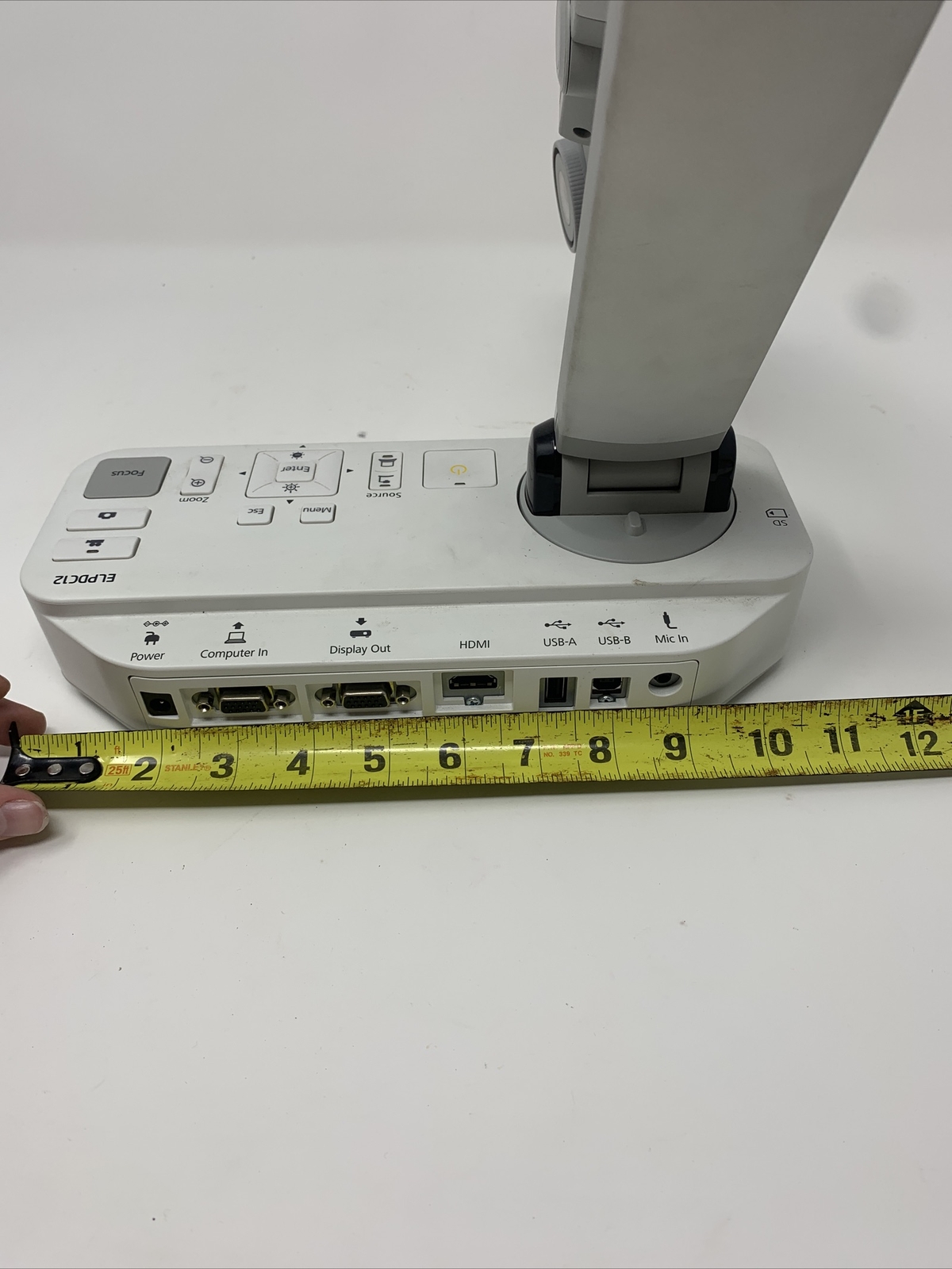 Epson document camera ELPDC-12 HDMI No power cord or remote sold not working