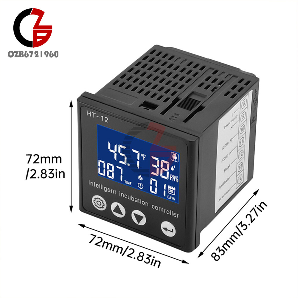 HT-12 LCD Temperature Humidity Controller Smart Incubator Temperature Controller