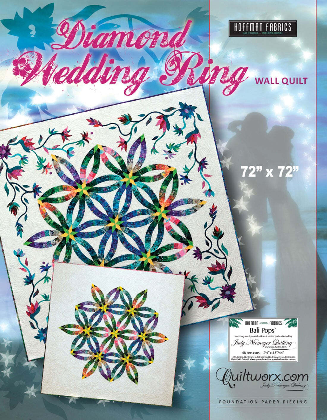 Diamond Wedding Ring Foundation Paper Pieced Quilt Pattern by Judy Niemeyer of Q