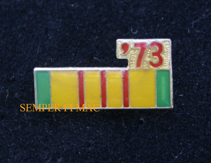 73 VIETNAM SERVICE RIBBON HAT LAPEL PIN US ARMY MARINES NAVY AIR FORCE VET GIFT