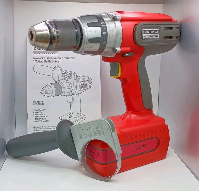 CRAFTSMAN Professional Series 1/2 inch 20v Drill 320.26302 with Battery TESTED