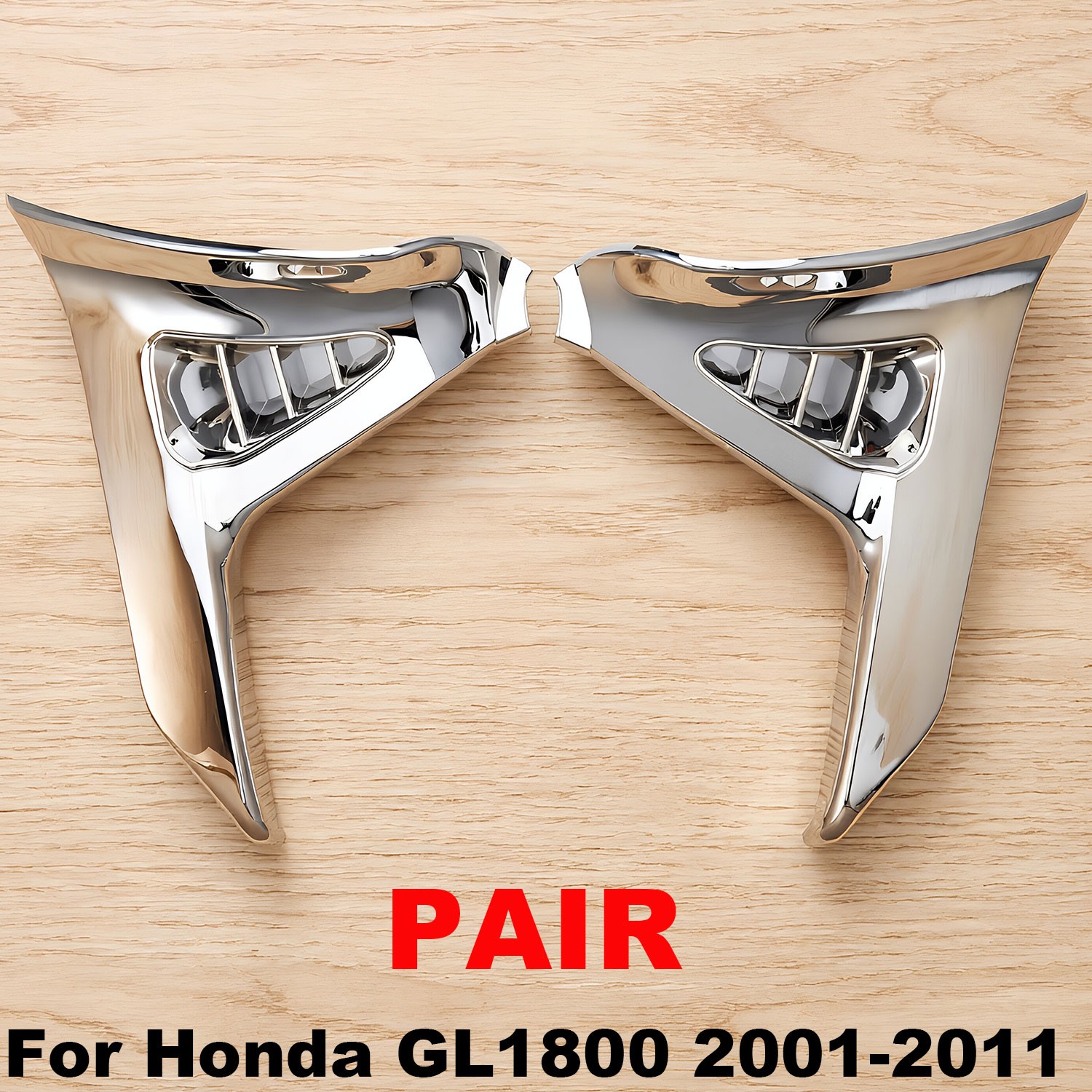 Chrome Side Fairing Trim Cover Fit For Honda Goldwing 1800 GL1800 2001-2011 2010