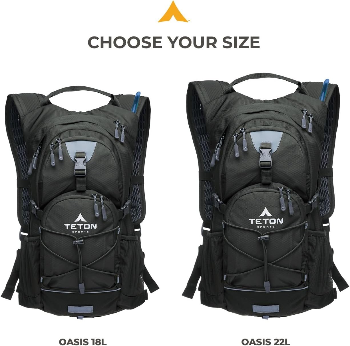 18L Oasis/Trailrunner Hydration Backpack– Lightweight Water Pack with 2L Bladder
