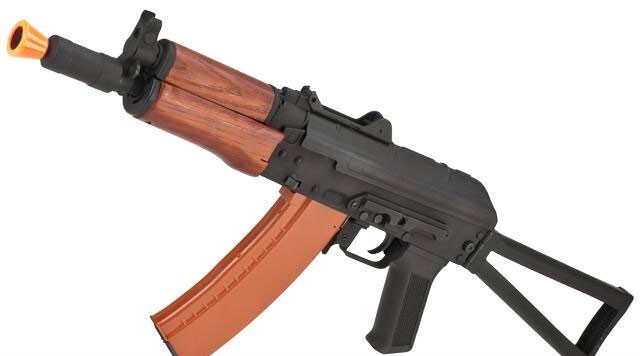 Matrix / CYMA Sport Airsoft AKS74U AEG Electronic Rifle w/ Real Wood Furniture