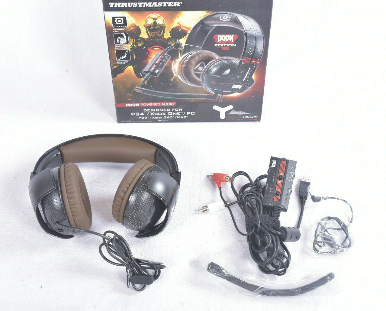 Thrustmaster Y-300CPX Doom Edition Gaming Headset PC PS5 PS4 Xbox Headphones