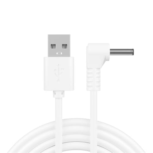 USB Charging Cable for Ring Stick Up Cam, 90 Degree Right Angle, 3.5mm DC