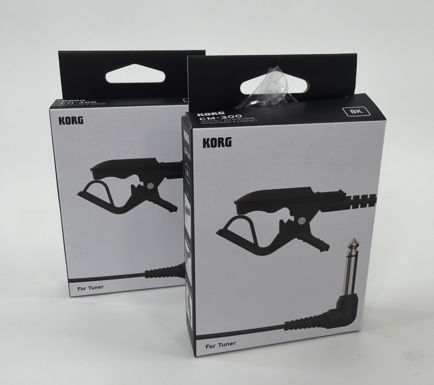 (2 Pack) Korg CM-300 Contact Microphone Black