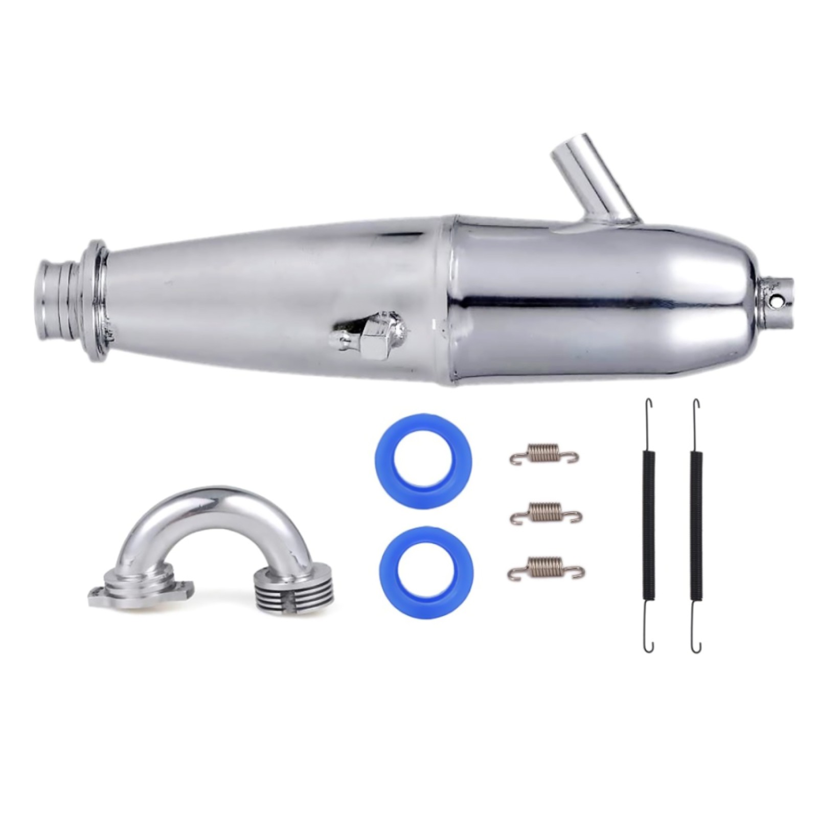 1 Set 1/8 RC Car Exhaust Pipe For HSP HPI Redcat Model Car/SH GO 21 28 Engine t
