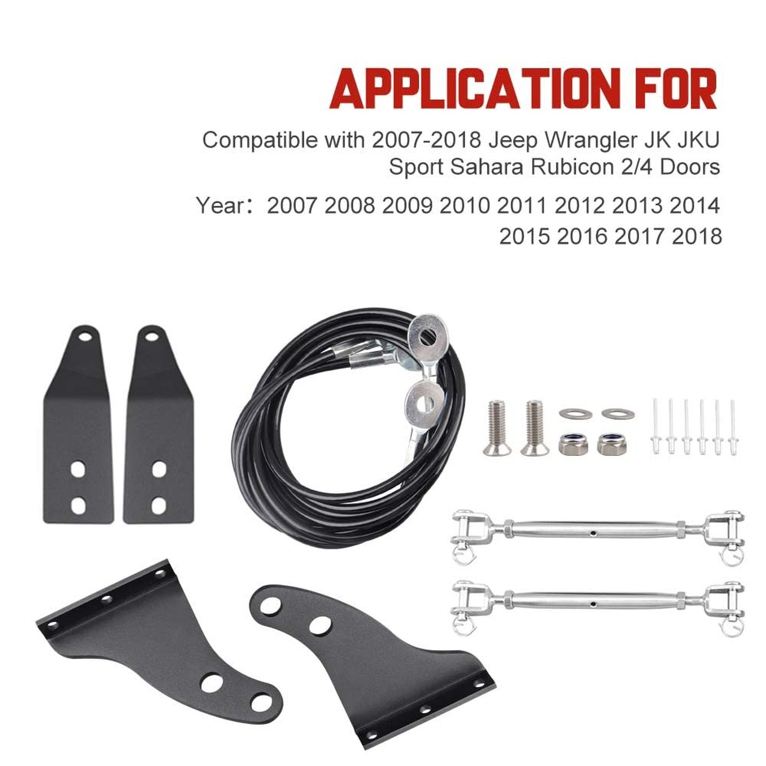 JK Limb Riser Adjustable Limb Risers Kit Through the Jungle Protector Obstacl...