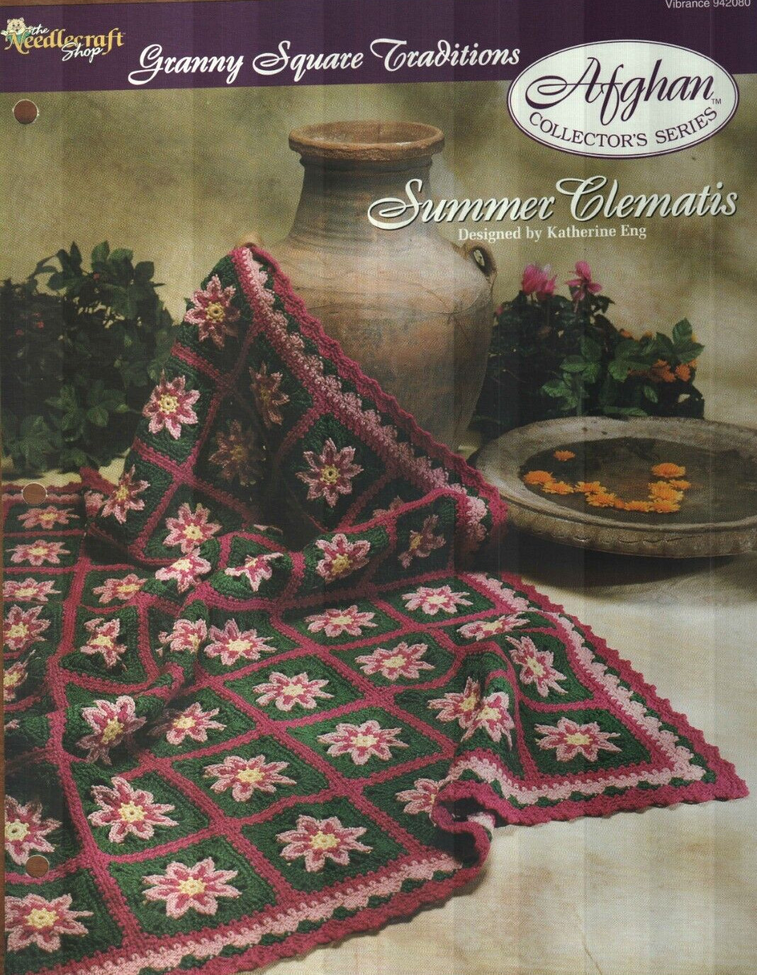 NEW SUMMER CLEMATIS AFGHAN THE NEEDLECRAFT SHOP CROCHET PATTERN INSTRUCTIONS