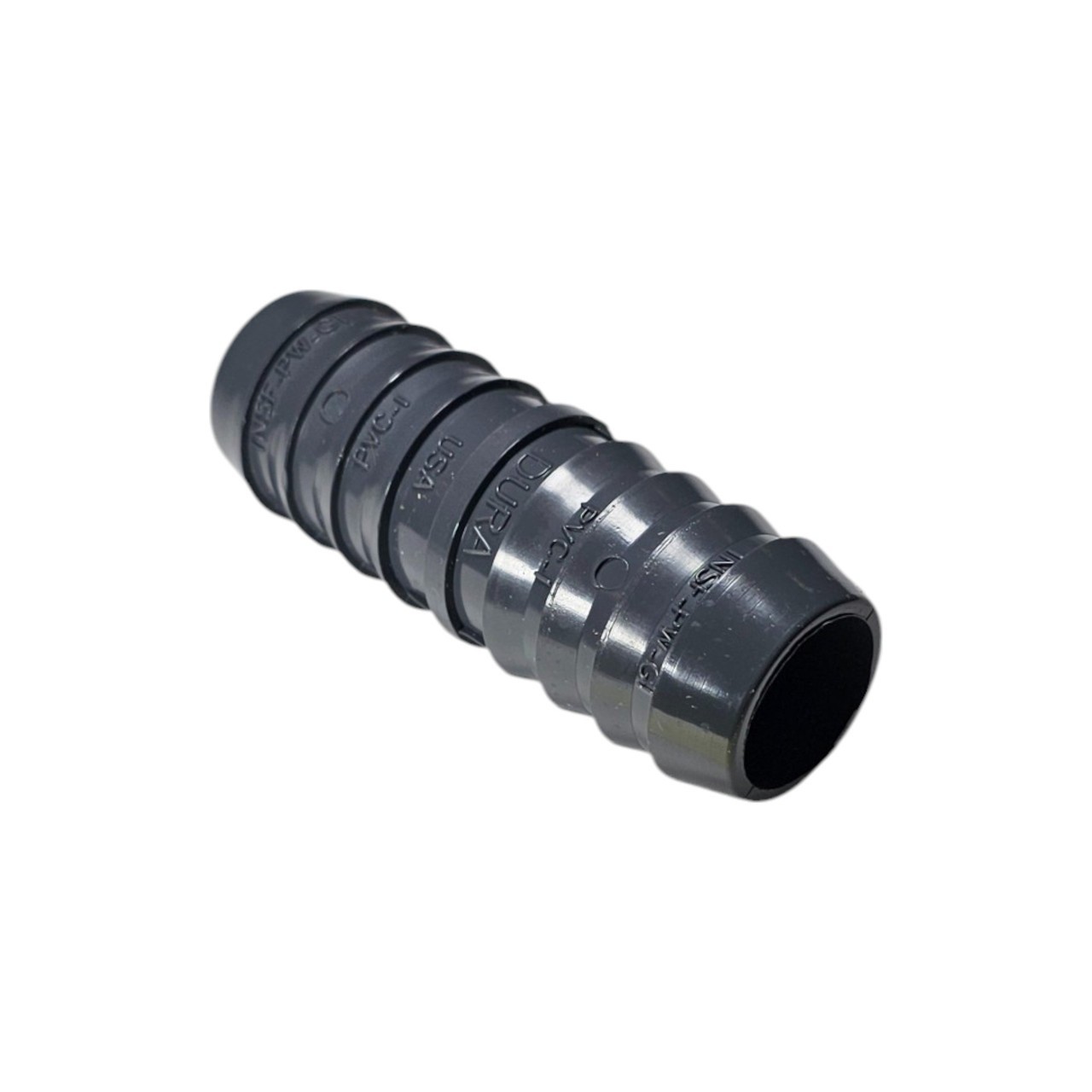 10 Pack Dura Lasco Plastics 1/2" Barbed Coupler