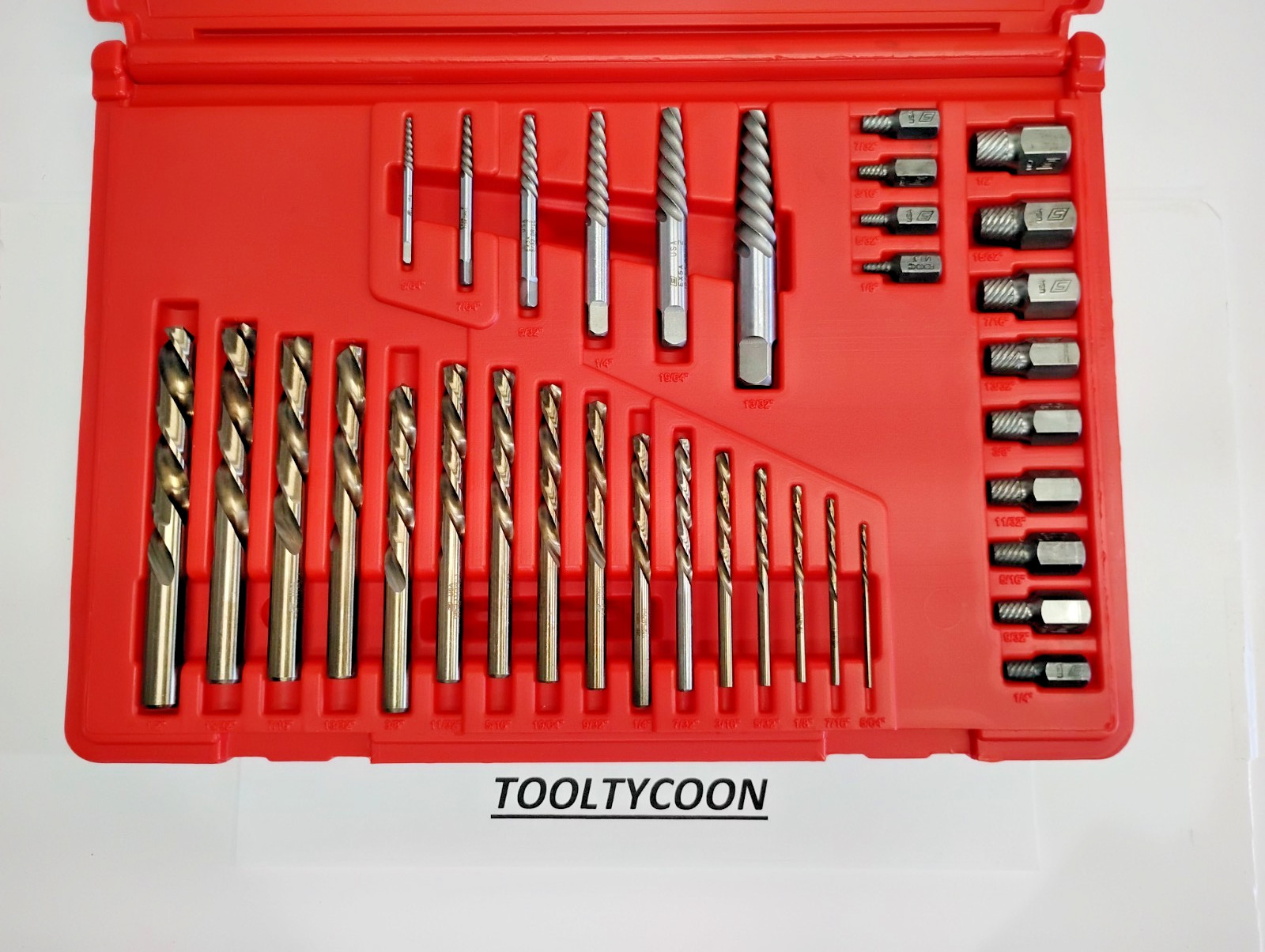 Snap-On Tools USA NEW Extractor Set 3pc W/ Left Hand Dtill Bits EXD35A