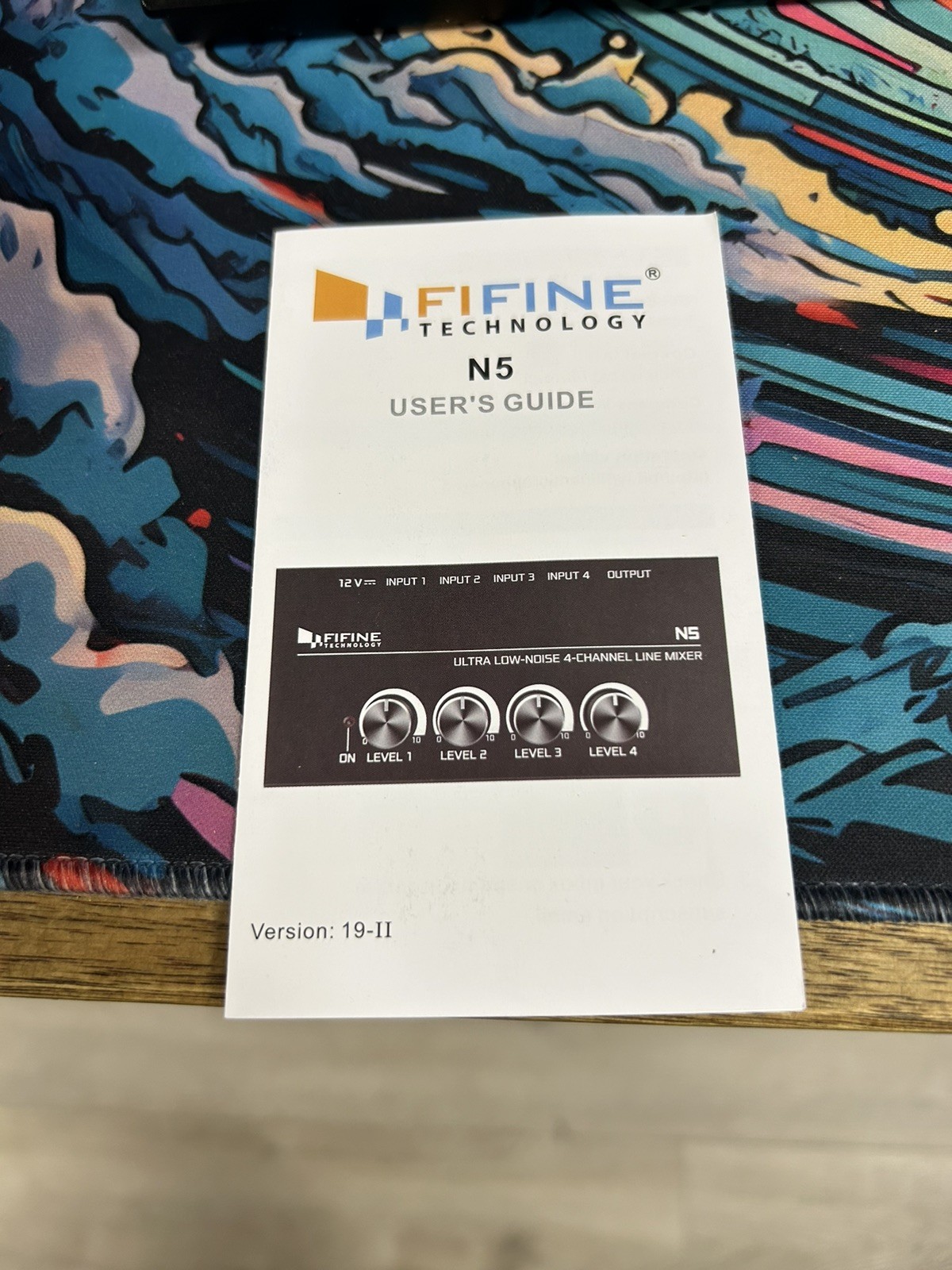 Fifine Technology N5 Low Noise 4-Channel Line Mixer
