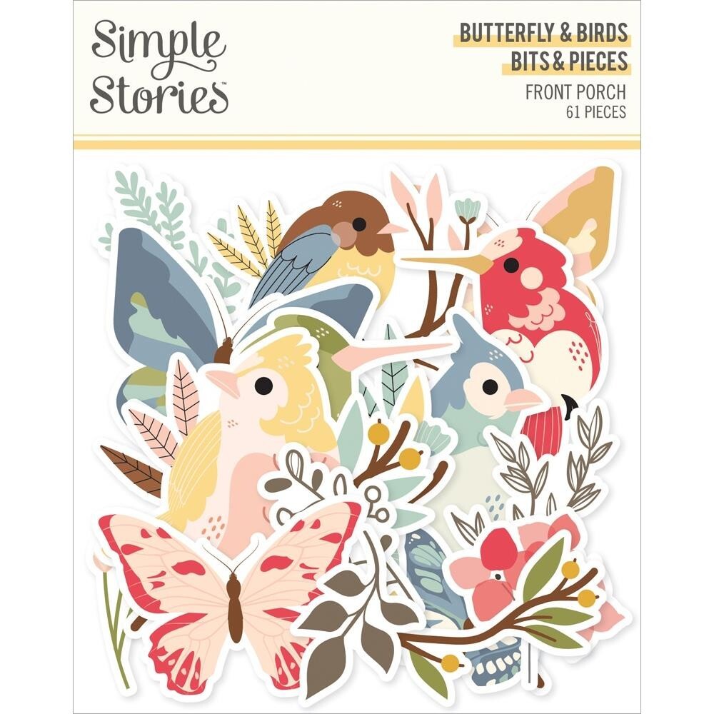 SS Bits Pieces DieCuts Butterflies & Birds Front Porch Hummingbirds Branches