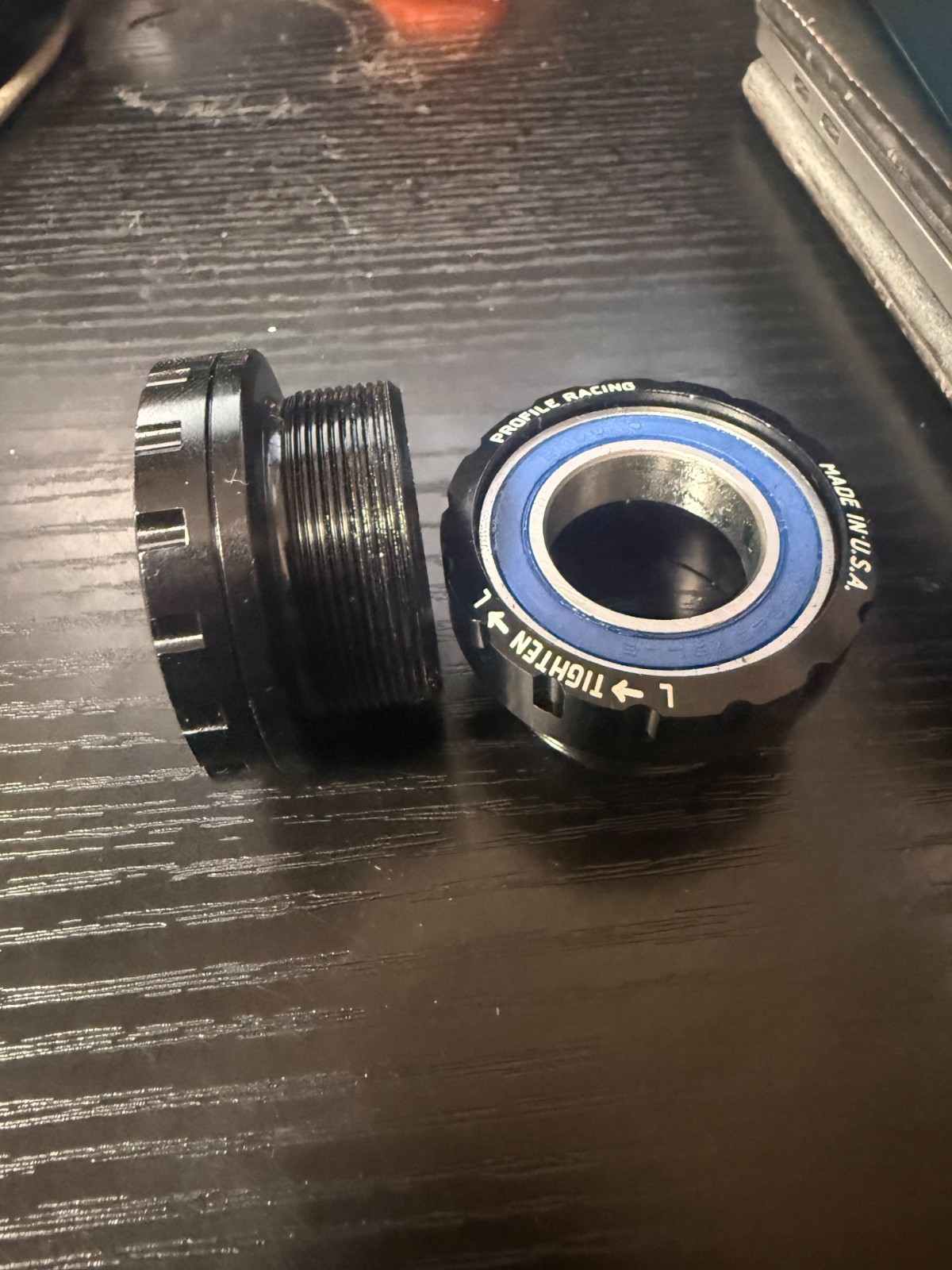 Profile BMX  Euro Threaded Outboard Bottom Bracket 22mm Wheelie BikeLife Black