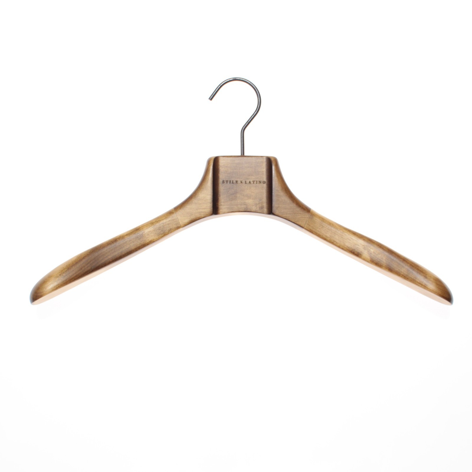 Stile Latino Sport Coat Hanger in Brown Wood
