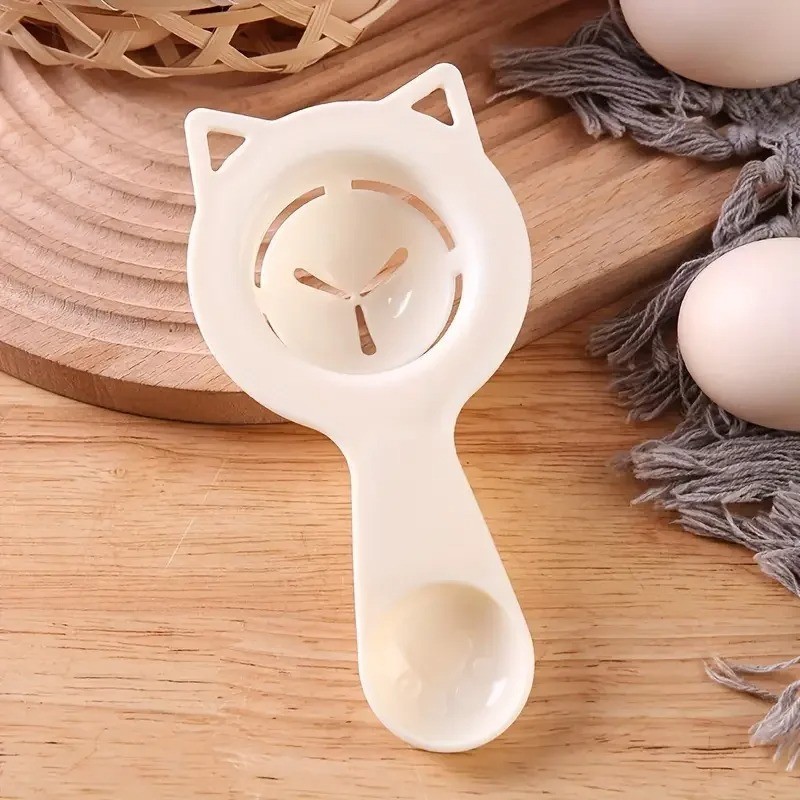 2-in-1 Cute Cartoon Cat Egg Separator & Measuring Cup Easy Yolk & White Filter f