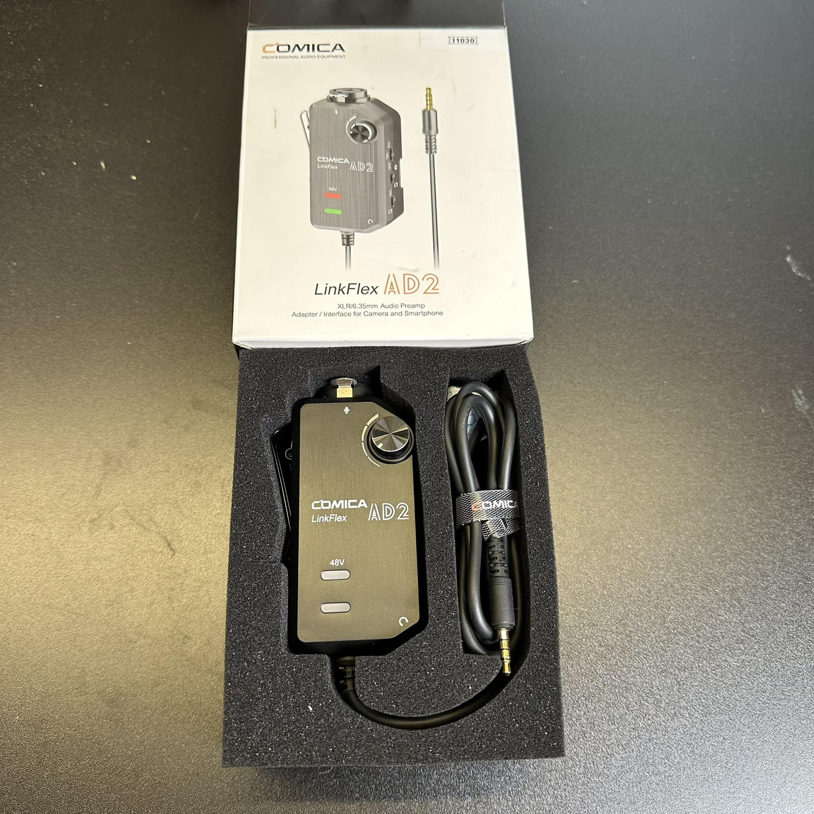 CoMica- Dual-Channel Audio Mixer for Camera and Smartphone NEW OPEN BOX