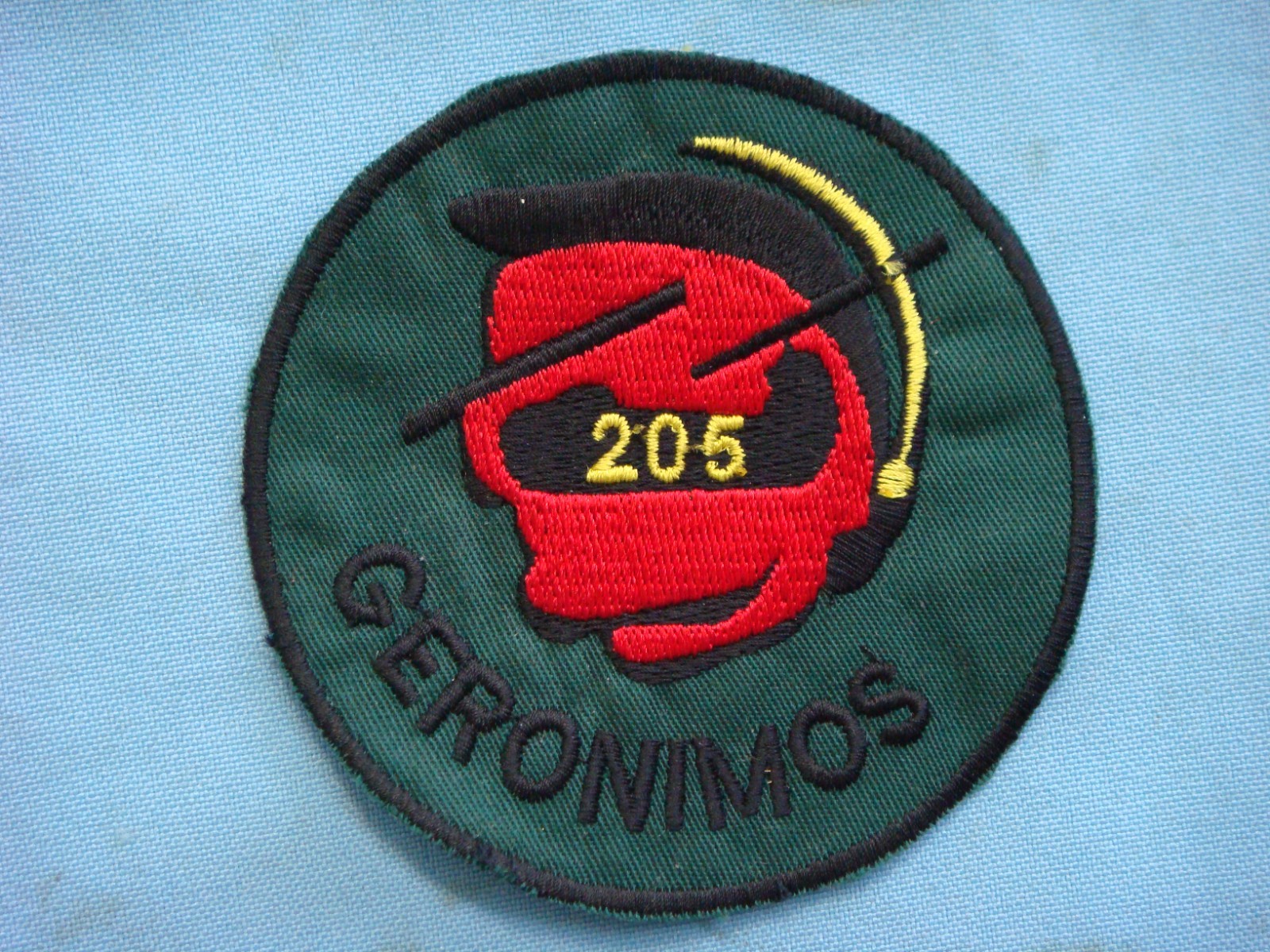 VIETNAM WAR PATCH, US 205th ASSAULT SUPPORT HELICOPTER Co. "GERONIMOS"