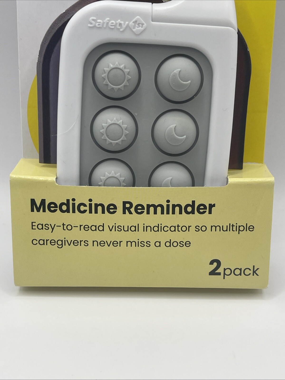 Safety First Medicine Reminder 2 Pack, Grey Color