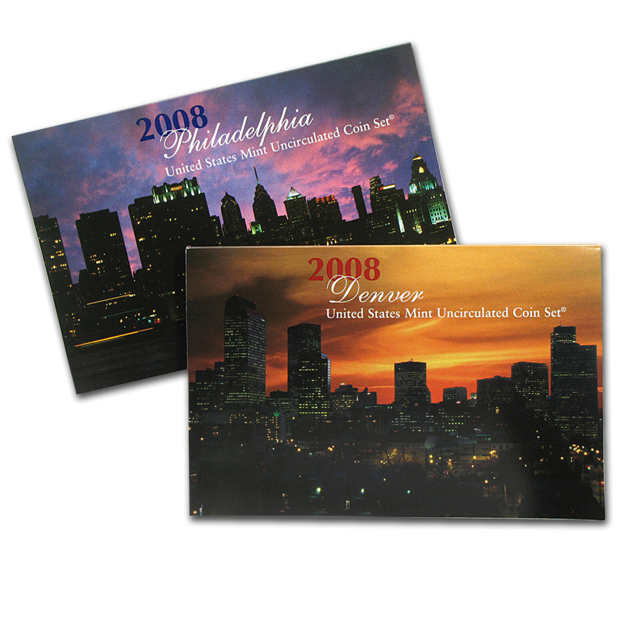 2008 US Mint Uncirculated Coin Set Denver & Philadelphia Mints