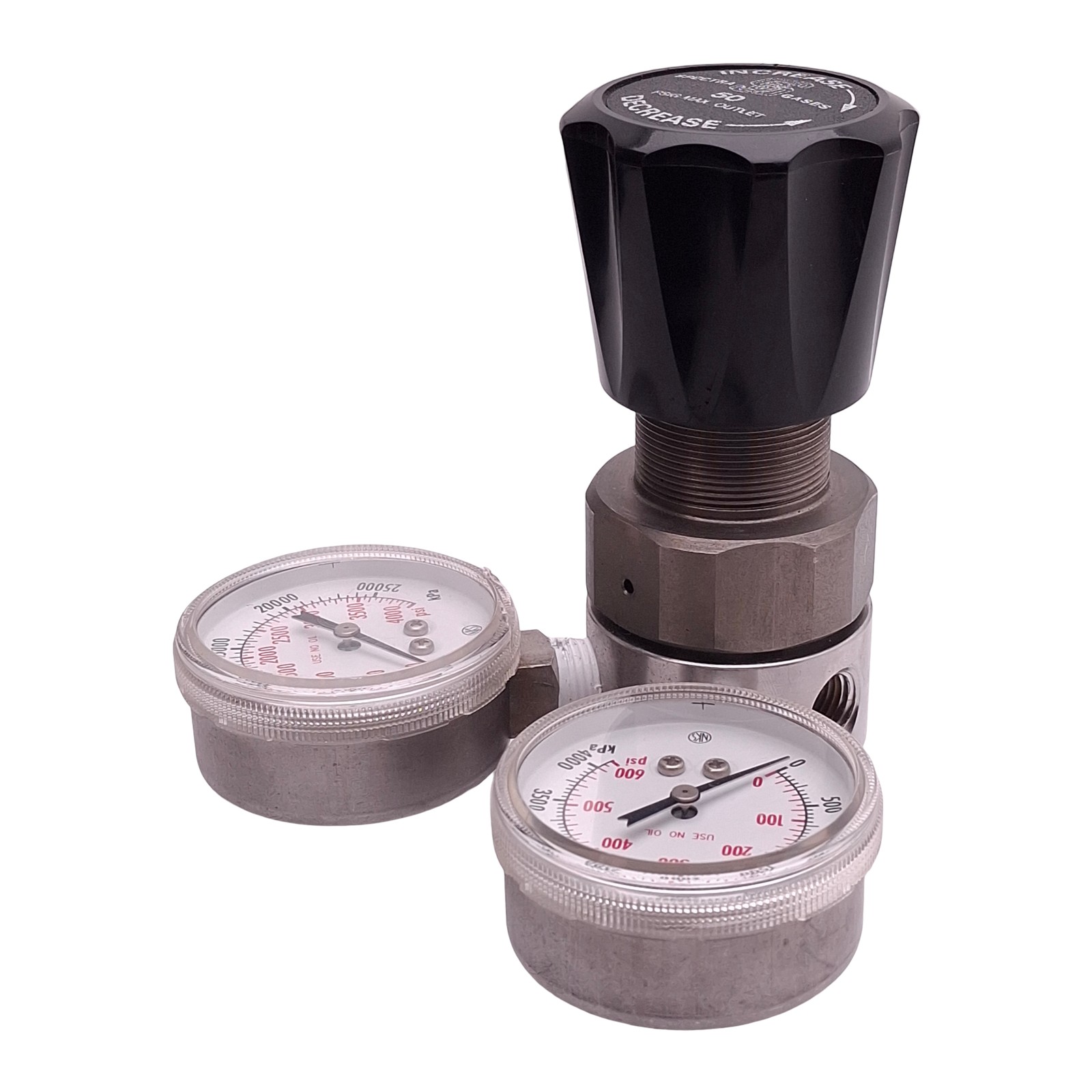 Spectra Gases Tescom 44-226X-241 Gas Regulator, 3000psi In, 50psi Set, 1/4in NPT