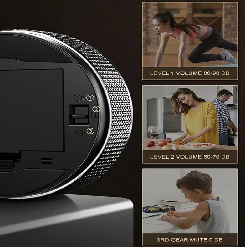 Magnetic Digital Kitchen Timer Rotary Countdown Mechanical Style Stopwatch