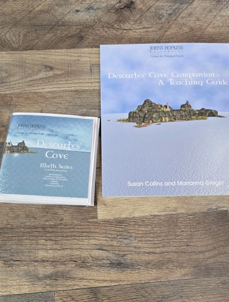 Descartes Cove Math Series Johns Hopkins Center for Talented Youth  6 CD w Guide