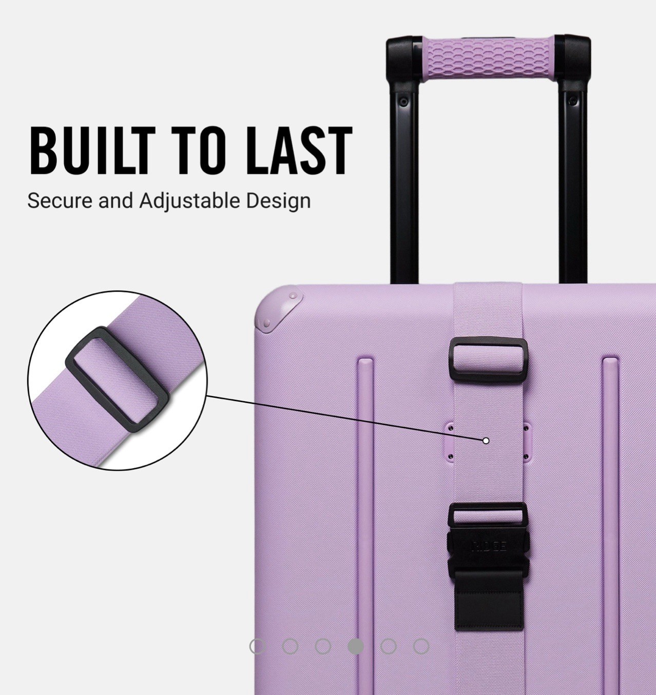 RIDGE Luggage Strap - LAVENDER - New