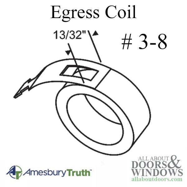 Amesbury Truth 983 Series 3/8" Egress Constant Force Balance Coil Spring