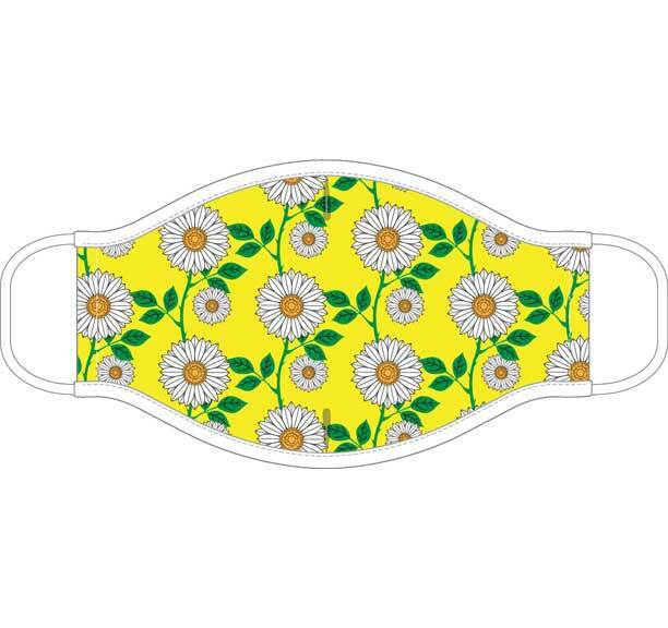 DAISY FLOWERS - FACE COVERING/MASK - WASHABLE/REUSABLE - BRAND NEW FA19925