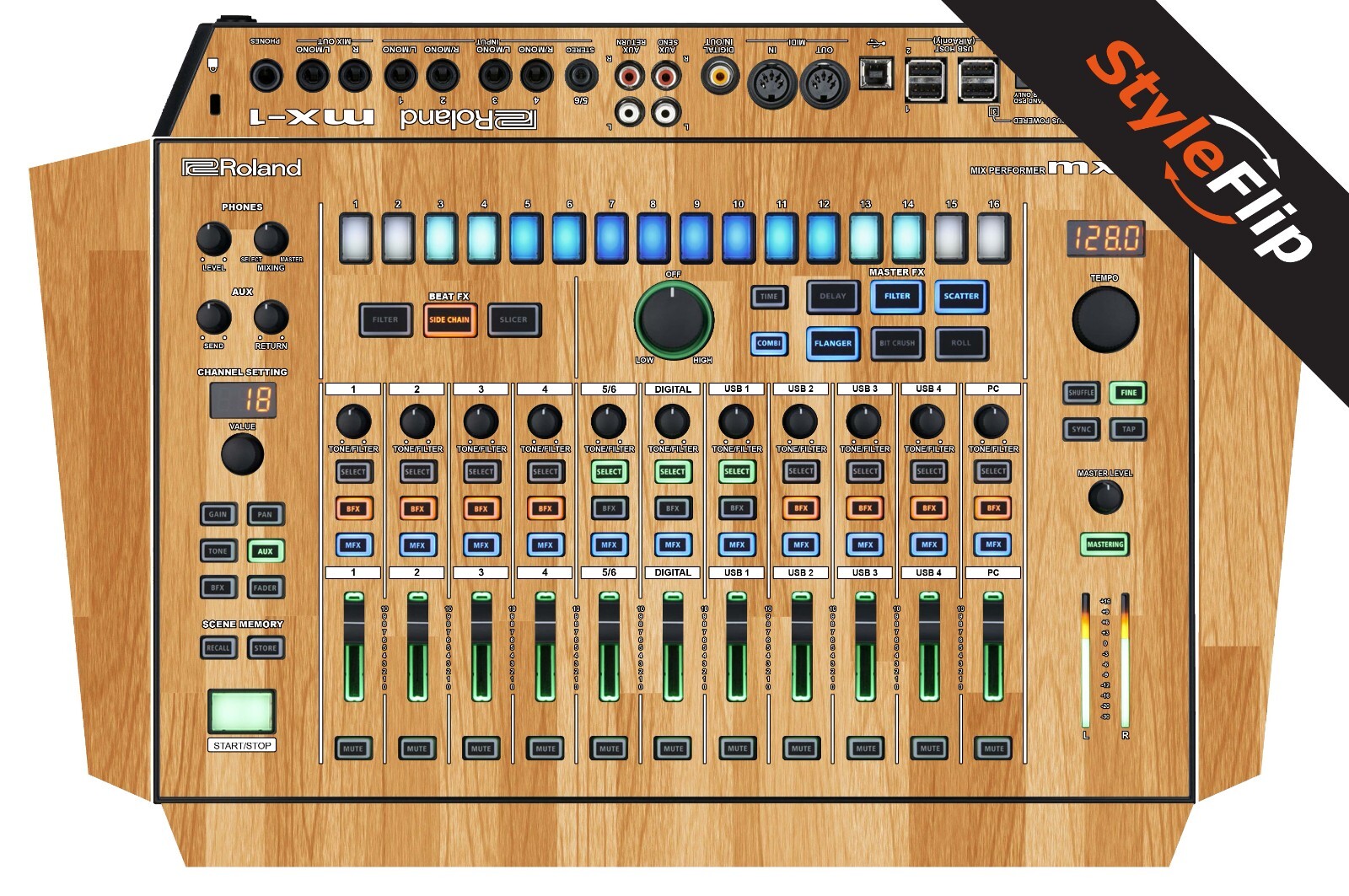 Roland MX-1 Skin | Wood 5 | Protective Decal | StyleFlip Skins