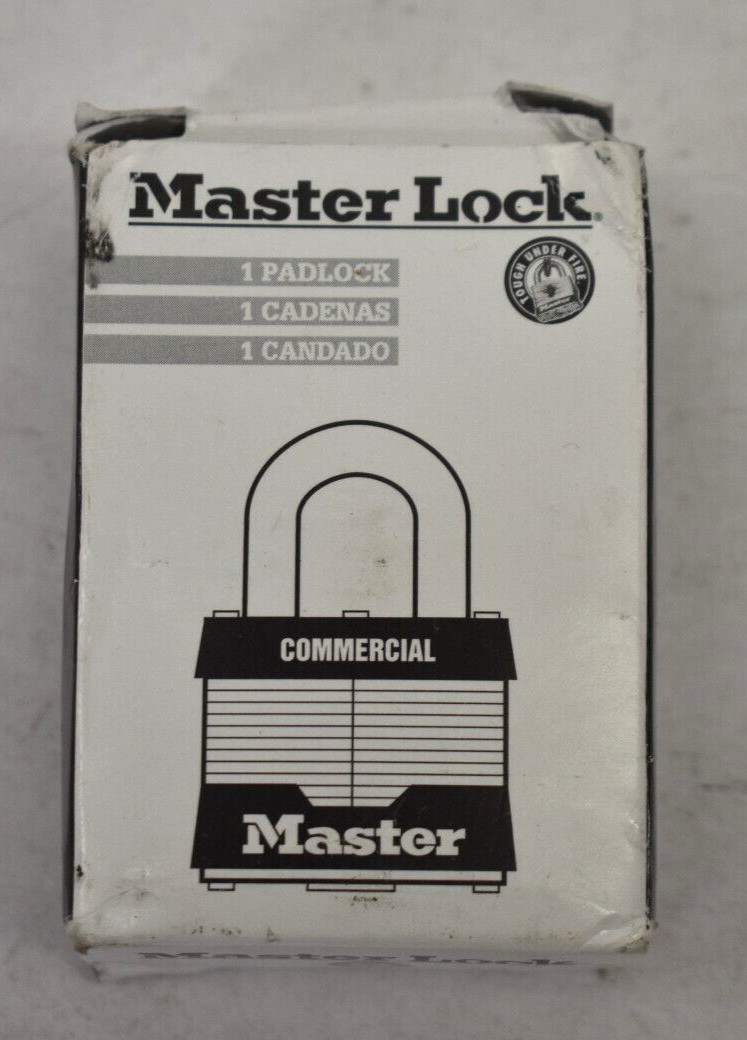 Master Lock 1-1/2" Laminated Padlock Keyed Alike 3KA Key ID 3210 w 2 Keys