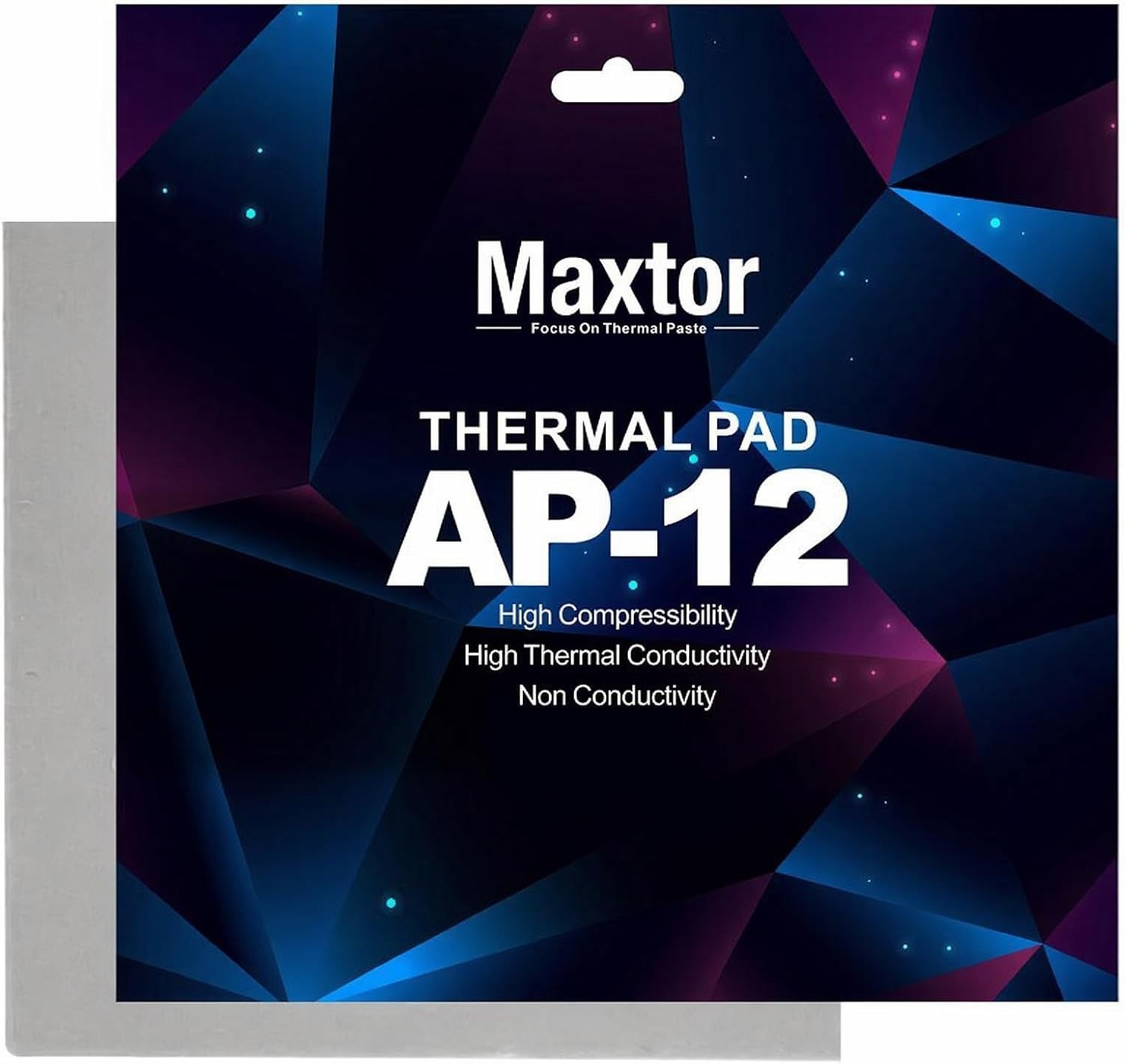 Maxtor AP12 Thermal Pad 14.8 W/mK 120x120x0.5mm Silicone Highly Efficient Heat