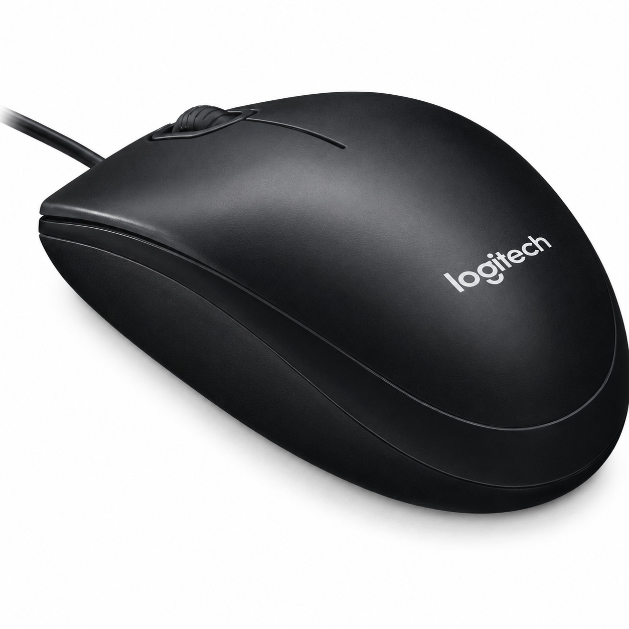 Logitech B100 USB Optical Mouse Black Wired Computer Mouse for PC Laptop