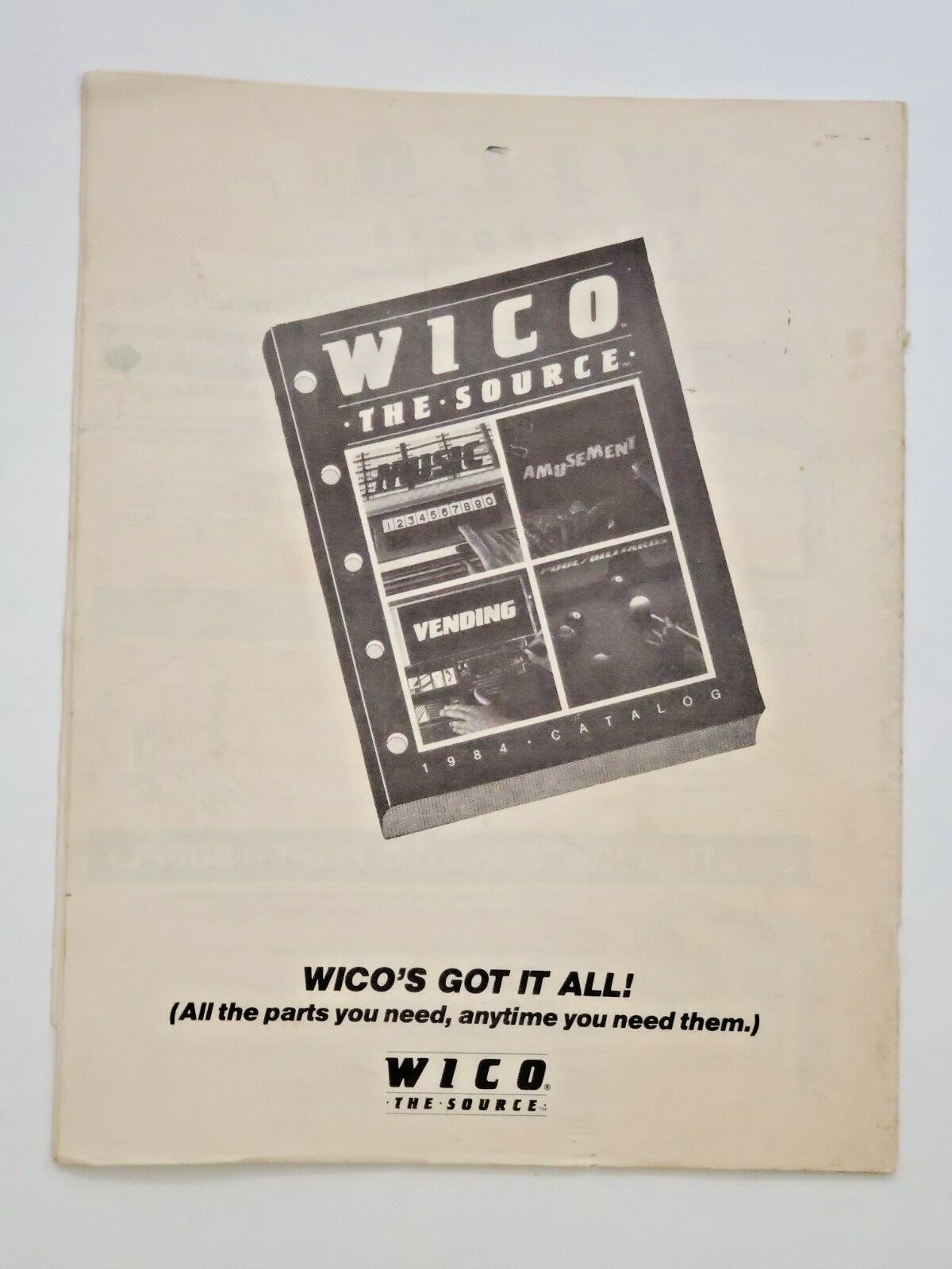 SEGA CHAMPION BASEBALL UPRIGHT VIDEO GAME CONVERSION KIT TECHNICAL MANUAL WICO