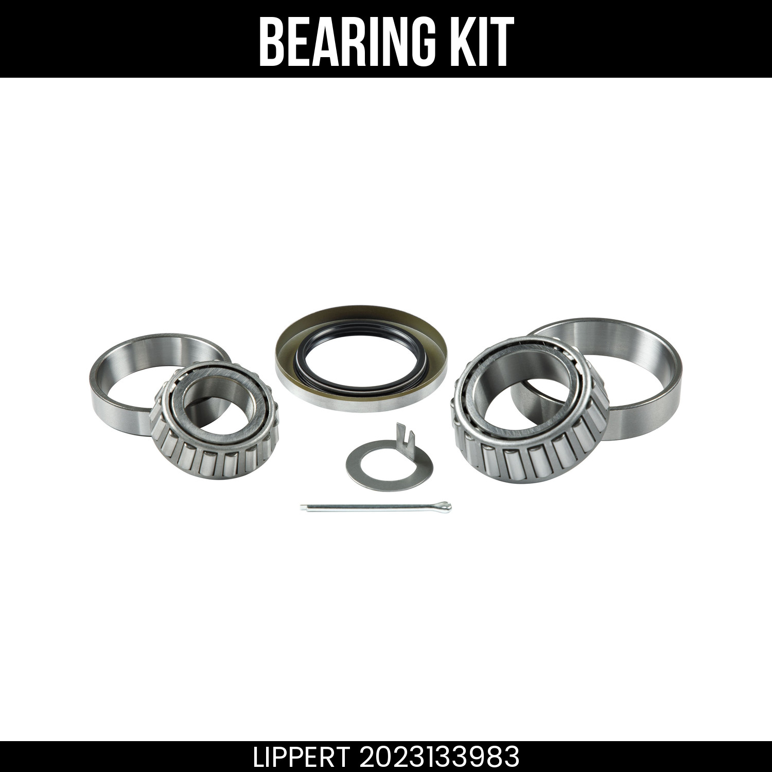 Lippert Bearing Kit for 7K Axle Hubs, 2.25 Inch Inner Diameter Seal, 2023133983