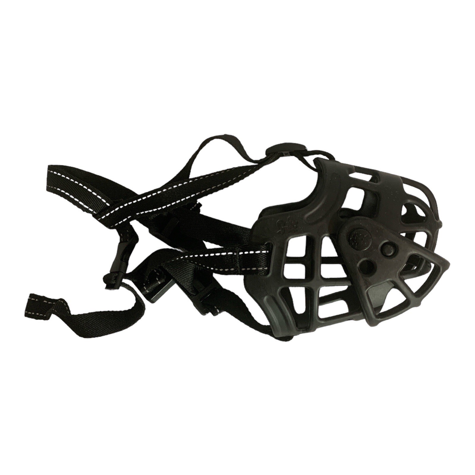 Pet Dog Muzzle Mouth Cover Size Large Black