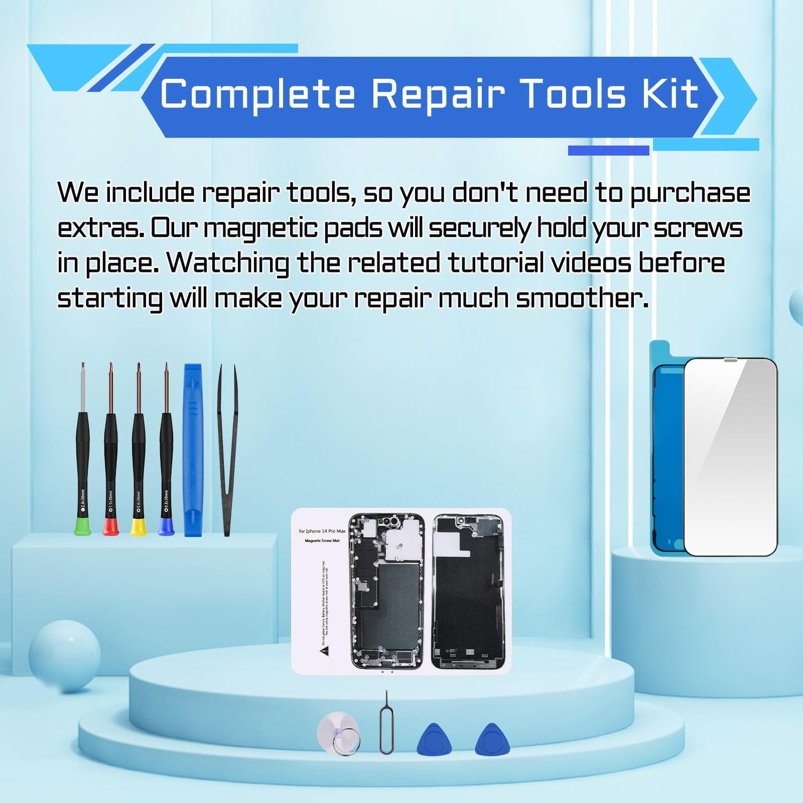 for iPhone 14 Pro Max Screen Replacement 6.7" LCD Display Digitizer 3D Touch ...