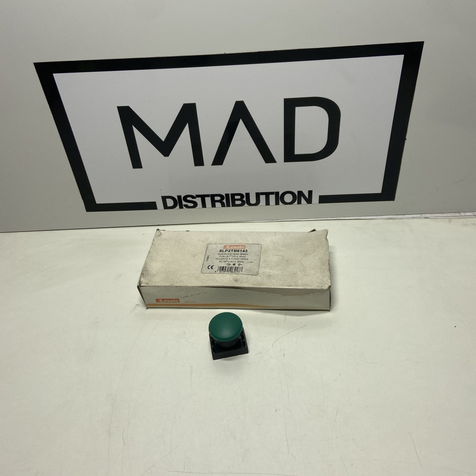 Lovato 8LP2TB6143 Mushroom Head Green Push Button Box Of 8