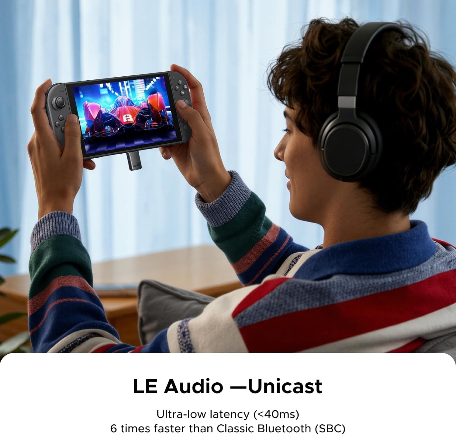 USB-C Bluetooth 6.0 Adapter for PS5 & PC - High-Quality Dual Pairing Audio