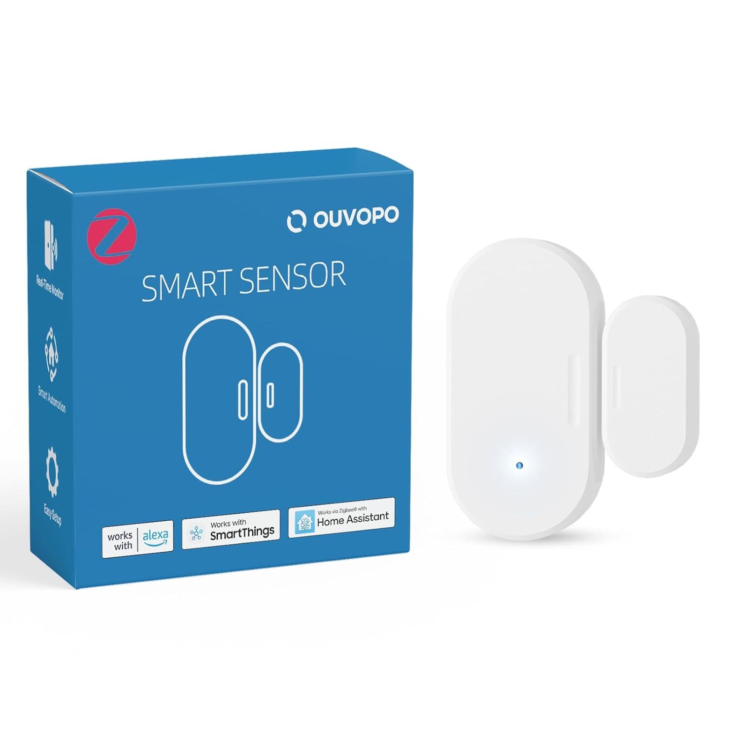Zigbee Contact Sensor Kit Set Wireless Home Door Windows Safety Alert For Alexa