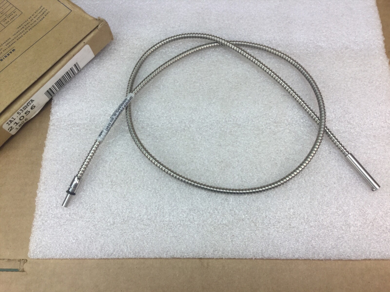 BANNER 21056 IA1.53SMTA FIBER OPTIC SENSOR CABLE .91M LENGTH NEW IN BOX